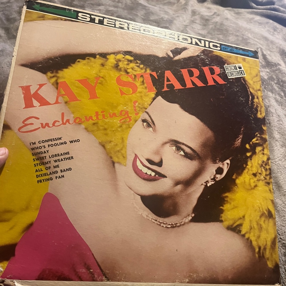 Kay Starr 1963 Cover Enchanting Vintage Vinyl LP Record.